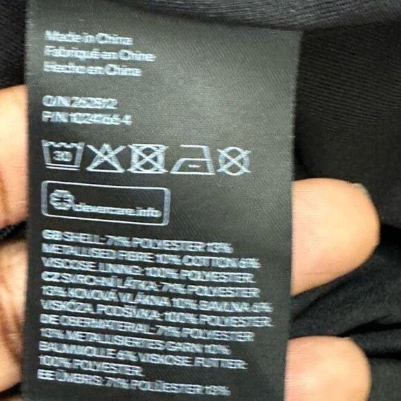 H&M Metallic Gold A Line Mini Skirt Size 6 Fall Fashion Office Casual - Picture 7 of 9